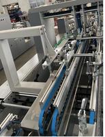 Máquina Plegadora y Encoladora de Cajas Automática 1100, de Alta Velocidad, con Certificación CE