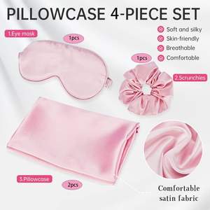 Ensemble de taies d'oreiller en soie 100% de luxe tissées, qualité 22 25, satin 6a pour hôtel, maison, sommeil et soin des cheveux et de la peau - Product Image 3