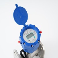 Compteur d'eau ultrasonique NB-IoT en acier inoxydable à bride DN50, LoRaWAN Mbus RS485, pour débits industriels en vrac