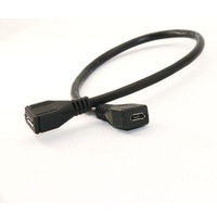 Câble d'extension Micro USB femelle-femelle pour transfert de données de téléphone portable avec conducteur en cuivre