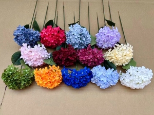 Trắng Tú Cầu Hoa Trang Trí Đám Cưới Hoa Lụa 90 Cánh Hoa Mảnh Duy Nhất Lớn Tú Cầu Hoa Nhân Tạo - Product Image 6