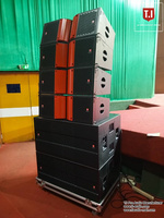 Équipement de sonorisation de scène professionnel étanche double 12 pouces armoire de réseau de ligne vide haut-parleurs de système de sonorisation de concert bidirectionnel