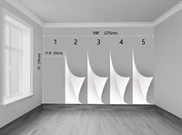 Panneaux muraux Décoration intérieure Chambre d'hôtel Pe Mousse Stickers muraux Appartement Papier peint auto-adhésif