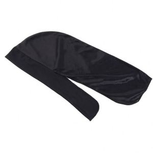 Durags en Soie Personnalisables à Faible MOQ avec Logo, Couleurs Unies, Longue Queue, Bandanas Extensibles – Vente en Gros - Product Image 5