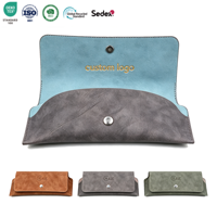 Étui à lunettes en cuir PU souple personnalisé avec logo, directement de l'usine Bestclean, avec service de conception gratuit pour les commandes en gros