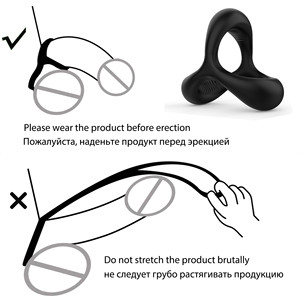 Anello Fallico in Silicone Morbido Premium per Uomini, Giocattolo Sessuale per Adulti, Elastico e Confortevole per Ritardare l'Eiaculazione e il Piacere - Product Image 5
