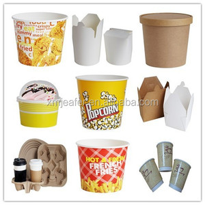 Súp nồi với nắp Chất lượng cao Kraft Giấy Thủ Công giấy thực phẩm tường duy nhất Cốc giấy nhựa nóng Cup cho cà phê tường duy nhất chấp nhận - Product Image 4