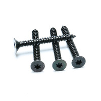 Fabricant chinois, vente en gros de vis en acier noir recouvert de peinture, vis à tête fraisée Torx noire pour applications métalliques et bois.