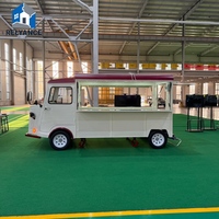 Chariot de restauration mobile économique de luxe avec fenêtres et cuisine complète pour la vente de hot-dogs et de hamburgers en ambulant