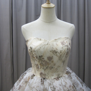 Robe de soirée dos nu pour femme, imprimé floral, manches détachables, robe de bal pour anniversaire, Mz0004 - Product Image 5