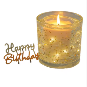 Großhandel Neue Trendige Sojawachs Handgemachte Aromatherapie-Kerze LED-Licht Umweltfreundliche Atmosphärische Geburtstags- und Erntedankkerze - Product Image 1
