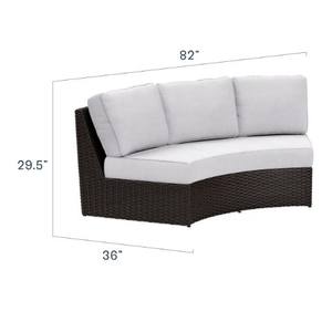 Ensemble de canapés ronds en rotin d'extérieur, meubles de salon de jardin modernes et luxueux, tissés à la main - Product Image 5