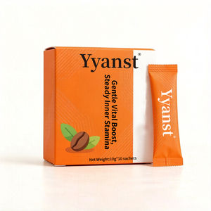 Café Instantáneo Herbal Gentle Vital Boost, 10g*10 Sobres Individuales, Caja Portátil, Bebida Diaria para el Bienestar - Product Image 3