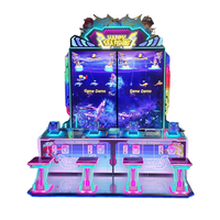 Machine d'arcade de pêche Happy Sea : Jeu de pêche immersif sur le thème de l'océan, basé sur les compétences, avec système de rédemption de tickets, à vendre