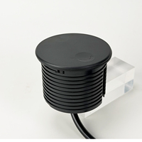 Gömme Yuvarlak Masa Prizi 80mm Kesim Ölçülü ABD TR Prizi 65W USB-C PD Hızlı Şarjlı Kapaklı Masaüstü Mobilya Prizi