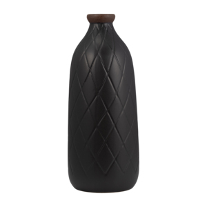 Vaso in ceramica con motivo a quadri per l'arredamento del soggiorno e vaso decorativo per fiori per la camera da letto - Product Image 1