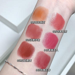 Gege Bear - <span class=keywords><strong>Estuche</strong></span> de Lápiz Labial Mate Impermeable con Espejo, Brillo Labial Acuoso, Lápiz Labial Líquido Hidratante, Maquillaje de Belleza - Product Image 4