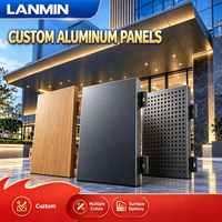 Panneau mural extérieur en aluminium massif sur mesure pour bardage de façade, auvent de magasin et décoration de plafond