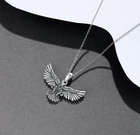 Colliers pendentifs faucon volant en argent sterling 925 - Vente en gros - Cadeaux pour hommes et femmes - Bijoux
