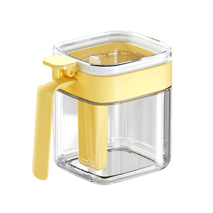 Wholesale <b>Square</b> Camping Glass Seasoning Storage Set with Detachable Lid Portable & Eco-Friendly Kitchen <b>Spice</b> <b>Containers</b> - Product Image 2