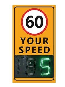 Xách Tay Đường Cao Tốc Xe Ô Tô Tốc Độ Giới Hạn Cảnh Báo Thiết Bị Hiển Thị Năng Lượng Mặt Trời Led Radar Tốc Độ Dấu Hiệu - Product Image 4