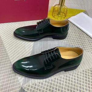 Chaussures en cuir pour homme, sculptées à la main, à bout rond, de haute qualité, pour mariage et soirée, au style britannique élégant - Product Image 2