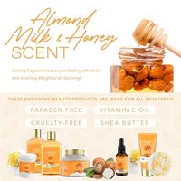 10 Pc lait d'amande et miel beauté et ensemble de soins de soulagement du Stress relaxant personnel pour douche Kit de bain pour bain à la maison
