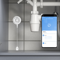 Sensor Inteligente de Fugas de Agua WiFi Tuya de Fábrica con Alarma y Conexión a App, Detector de Fugas de Agua para el Hogar y Granjas de Pollos