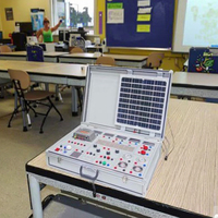Kit de Entrenamiento de Controlador Lógico Programable (PLC) Portátil, Caja Metálica Educativa de Automatización para Capacitación de Electricistas