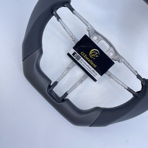 Volant personnalisé en fibre de carbone mate véritable de qualité supérieure pour Porsche 991.2 <span class=keywords><strong>911</strong></span> 918 992 718 Boxster Macan Panamera 2017+ - Product Image 2