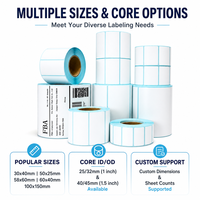 Rouleaux de papier thermique autocollant pour étiquettes d'usine 60x40mm*1000pcs, taille et logo personnalisés, livraison rapide, échantillon gratuit