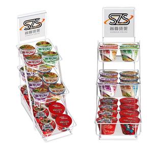 तत्काल नूडल्स के लिए सुविधा की दुकान प्रदर्शन प्रदर्शन खड़े हो जाओ रैक मेज पर या खजांची - Product Image 4