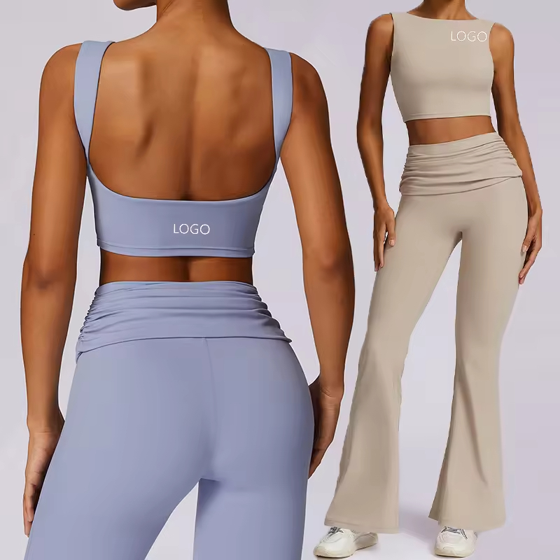 Custom Logo Women Casual Boat Neck Sport Gym Yoga Vest Top Femme Breathable Solid Fitness Blouse Quick Dry Workout Clothing