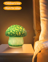 Veilleuse champignon pour chambre d'enfant et de bébé Lampe LED à commande tactile Lumière de salon de petite taille