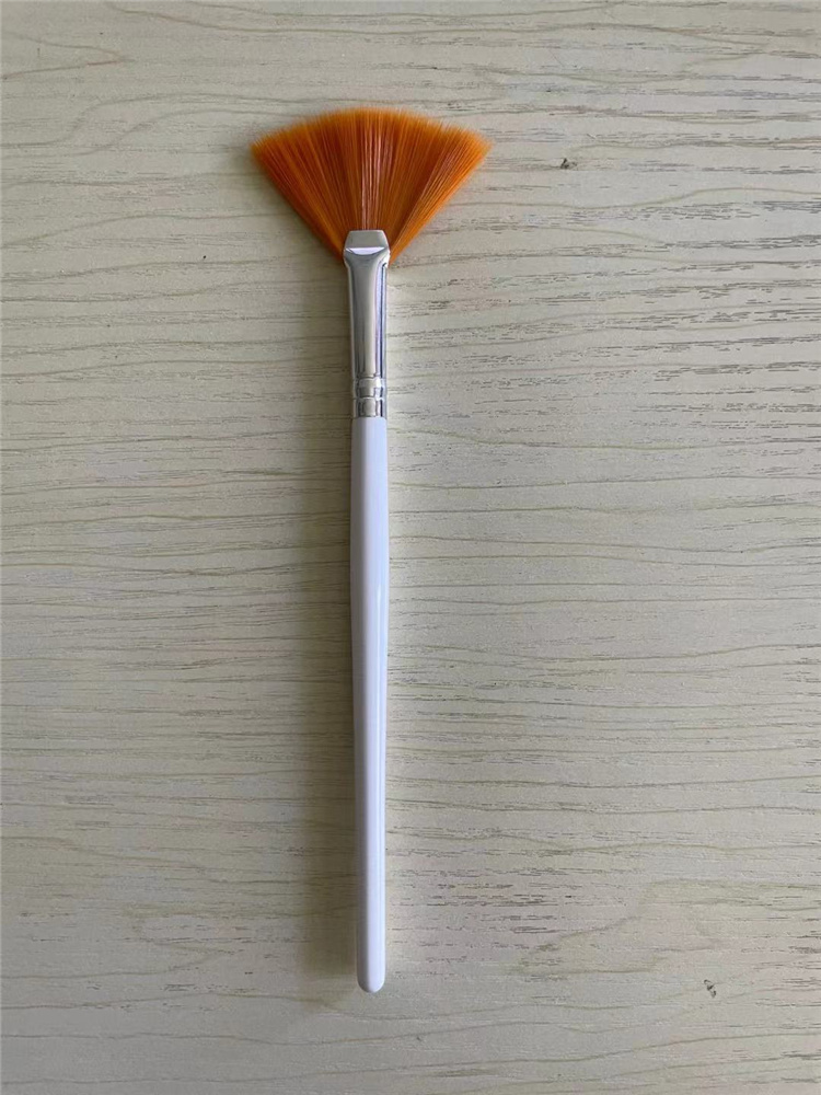Yellow bristle+white handle