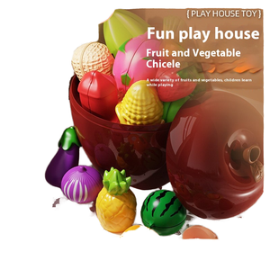 Ensemble de cuisine pour enfants personnalisé avec jouets de rangement pour la coupe de fruits et légumes simulés en plastique pour <span class=keywords><strong>Apple</strong></span> <span class=keywords><strong>Play</strong></span> & Learning - Product Image 6