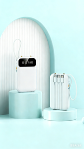 Banco de Energía de 20000mAh con Logotipo Personalizado, 4 Puertos de Salida, Carga Rápida Tipo C y Cable Integrado - Product Image 6