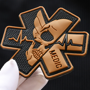 Écussons personnalisés en PVC pour épaule d'agents de patrouille routière, emblèmes de localisation, de jurIDIction et de grade, et patchs en caoutchouc pour uniforme - Product Image 1