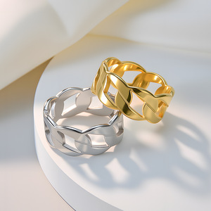 Anillos <span class=keywords><strong>de</strong></span> Acero Inoxidable <span class=keywords><strong>de</strong></span> 9 mm, Venta Caliente en Europa y América, Anillos con Diseño <span class=keywords><strong>de</strong></span> Cadena Personalizados al por Mayor para Hombre, Joyería 2026 - Product Image 3