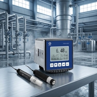 Analyseur de pH industriel 4-20 mA RS485 en ligne, test de qualité de l'eau WTP, fonctionnalités ORP/EC/TDS/Salinité, OEM/ODM, pH-mètre industriel