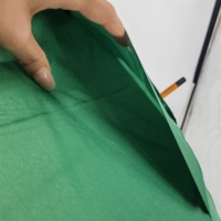 Parapluie droit en bois massif vert à 8 baleines avec manche courbé, parapluie promotionnel vert uni avec logo personnalisé, résistant au vent fort