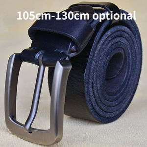 الأعلى مبيعًا حزام جلد البقر الخالص مصنوع يدويًا للرجال جلد البقر الأصلي الرجعية تصميم عتيق حزام دبوس مشبك حزام السراويل - Product Image 3