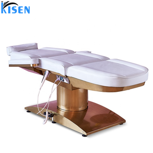 Lit de massage électrique de luxe Kisen, mobilier de salon moderne sur mesure, lit de cils doré, table de massage, chaise de beauté, lit de spa - Product Image 3