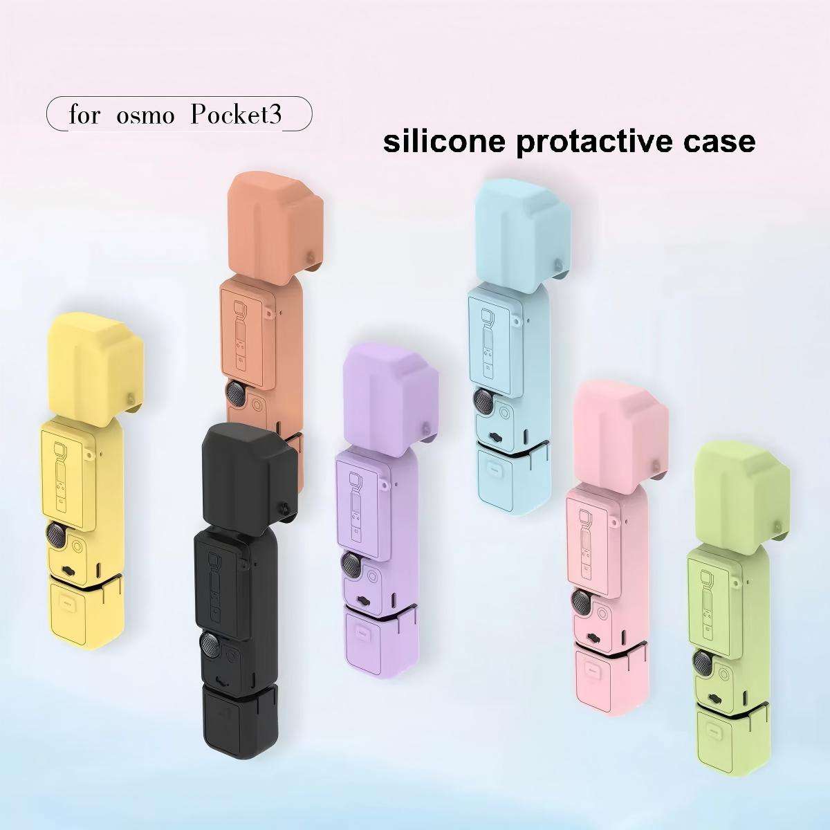 Silicone Protective Case Suitable for Osmo Pocket 3 Supports Multiple Colors
