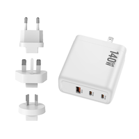 Chargeur USB Type-C 140W rapide QC PD pour iPhone, MacBook, iPad, chargeur mural GaN avec adaptateur secteur prise AU EU UK
