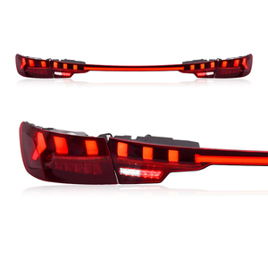 Indicatore di Direzione Dinamico a Flusso per <span class=keywords><strong>Audi</strong></span> <span class=keywords><strong>A4</strong></span> Modelli 17-23, Gruppo Fanale Posteriore a <span class=keywords><strong>LED</strong></span>, Nuovo, 12V, Lente Rossa, Plug and Play - Product Image 3