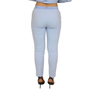 กางเกงซาตินสีชมพูพร้อมเอวยางยืดสไตล์ลำลองขาบานระบายอากาศได้ดีขนาด XL และ XS สำหรับฤดูร้อนและฤดูใบไม้ร่วง - Product Image 3