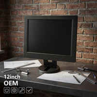 Moniteur LED IPS 12 pouces OEM HD VGA 1024*768 Garantie 1 an pour utilisation au bureau et à domicile Neuf