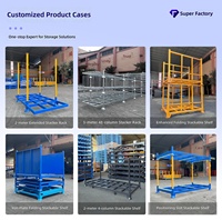 Chariot de stockage logistique pliable et verrouillable, chariot de manutention pour équipement médical et biens de valeur