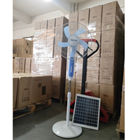 Ventilateur Solaire d'Extérieur OEM 18 Pouces Haute Efficacité pour Maison, Réglable en Hauteur et en Angle, Avec Batterie